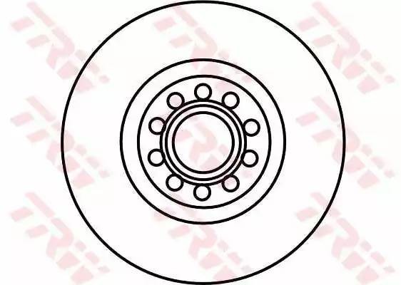 Диск тормозной передний AUDI A4 (B6, B7), A6 (C5), VW PASSAT (3B_) 312мм DF4262S DF4262S TRW
