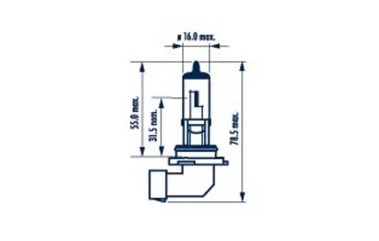 Лампа 12V HB4 51W P22d +50% Range Power Blue+ NARVA 486133000 NARVA