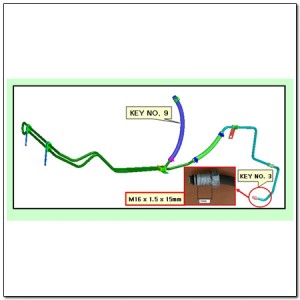 Трубка SSANGYONG Kyron (05-) ГУРа OE 4786109512 SSANG YONG
