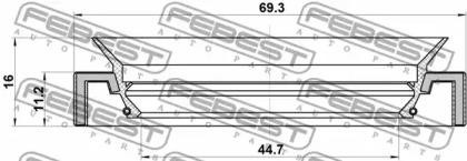 Сальник привода TOYOTA HILUX (2004-2012) 95HAY-46691119C 95HAY-46691119C FEBEST