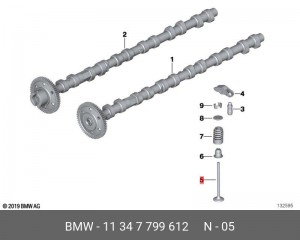 Впускной клапан 11347799612 11 34 7 799 612 BMW