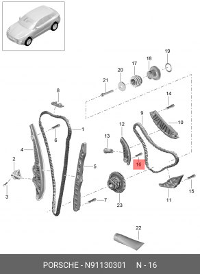 БОЛТ / ZYL.SCHRAU N91130301 N 911 303 01 VAG