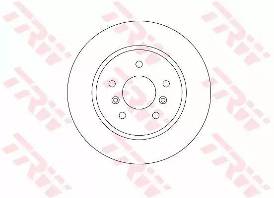 Диск тормозной NISSAN Qashqai (13-) задний (1шт.) TRW DF6787 TRW