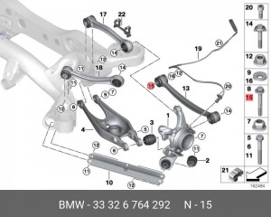 BMW 3-СЕРИЯ E90/E91 (2005>) M12*125*1.5 33 32 6 764 292 BMW