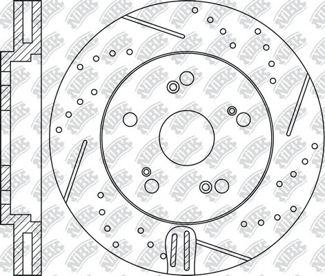 Диск тормозной Performance HONDA ACCORD 2008 RN1406DSET RN1406DSET NIBK
