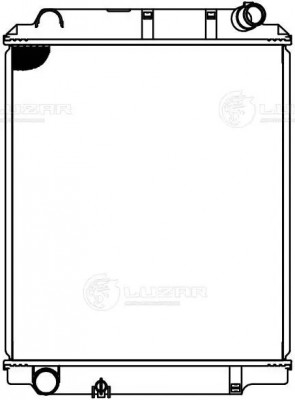 радиатор системы охлаждения !\HINO 300 08> LRC 1988 LUZAR