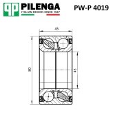 Подшипник ступицы задней VAG VW T4 PW-P4019 PW-P 4019 PILENGA