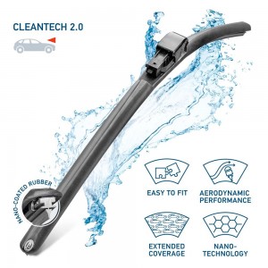 щетка бескаркасная! универсальная 650/26' CleanTech2, мультиадаптер 9XW 358 053-261 HELLA
