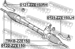 Пыльник рулевой TOYOTA COROLLA (E150) TRKB-ZZE150 TRKB-ZZE150 FEBEST