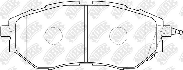 Колодки передние (SUBARU LEGACY/OUTBACK/TRIBECA 2.0-3.6 03-) PN7499 PN7499 NIBK