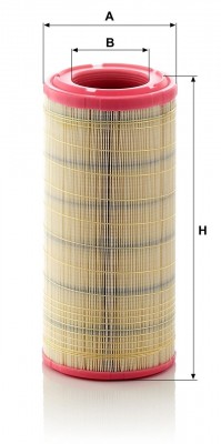 фильтр воздушный! H354 D165 d91  CASE-IH, CATERPILLAR, DEUTZ FAHR C173372 MANN FILTER
