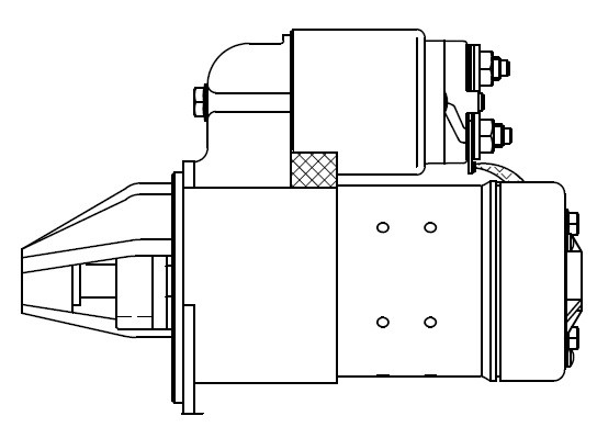 Стартер для а/м Haval F7 (17-)/F7x (19-)/H9 (15-) 2.0T 1,4кВт (LSt 2733) LSt 2733 START VOLT