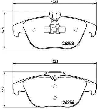 Колодки тормозные P50068 P50068 BREMBO