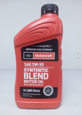 FORD MOTORCRAFT SYNTHETIC BLEND MOTOR OIL 5W30 0.946Л WSS-M2C929-A XO5W30Q1SP FORD