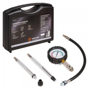 Компрессометр набор для измерения компрессии Бензин кейс PRO (ATAA010) ATAA010 AIRLINE