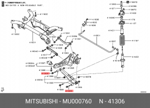 MITSUBISHI LANCER (CX,CY) (2007>) М12*1,25*80(35) MU000760 MITSUBISHI