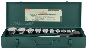 набор головок торцевых! 3/4''DR, 22-50мм, 15пр.\ S04H6315SA JONNESWAY