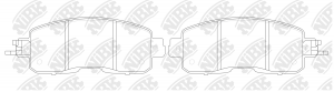 Колодки тормозные дисковые NISSAN TEANA 2013 PN2807 PN2807 NIBK