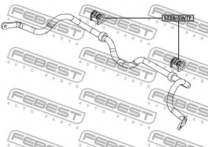 Втулка стабилизатора передняя SUZUKI SWIFT 2010- SZSB-SWTF SZSB-SWTF FEBEST