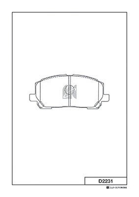 Замена на D2231H Колодки тормозные дисковые Lexus RX300 V6 00-01 D2231 D2231 MK KASHIYAMA