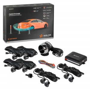 Парктроник на 8 датчиков (черные), LED дисплей PRO (AEAW001) AEAW001 AIRLINE