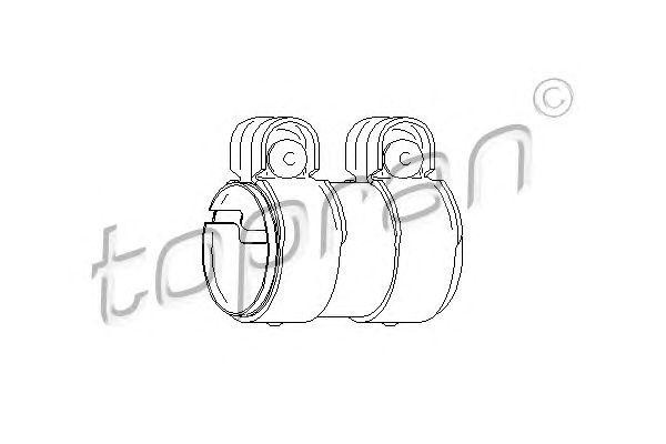 CABRIOLET (8G7, B4)/COUPE V (89, 8B) Двойной хомут, D=60 мм. 113 336 HANS PRIES