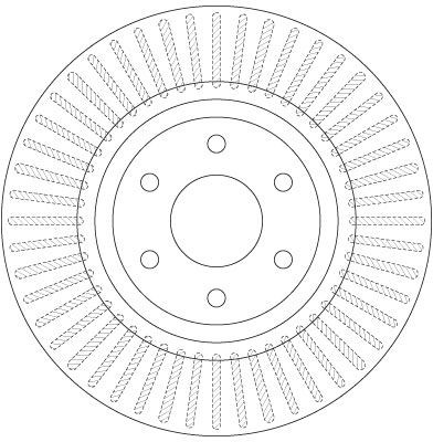 Диск тормозной передний NISSAN NAVARA (D40), PATHFINDER (R51) 17" (319мм) DF6425 DF6425 TRW