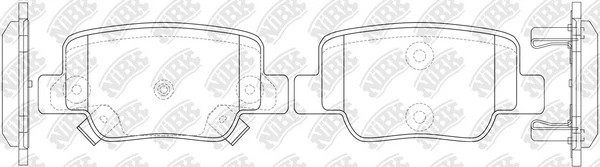 Колодки тормозные дисковые TOYOTA VERSO 09-  PN1842 PN1842 NIBK