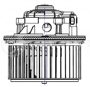 Э/вентилятор отоп. для а/м Chevrolet Tahoe (06-)/Cadillac Escalade (06-)  LFh058 LFH0580 LUZAR