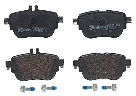 Колодки тормозные MERCEDES E (W213) задние (4шт.) BREMBO P50136 BREMBO