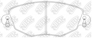 Колодки тормозные FORD MONDEO 0007/JAGUAR X-TYPE 01 передние PN0159 PN0159 NIBK