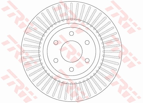 Диск тормозной передний NISSAN NAVARA (D40), PATHFINDER (R51) 17" (319мм) DF6425 DF6425 TRW