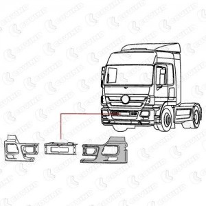 бампер! левая часть\MB Actros 94379 COVIND