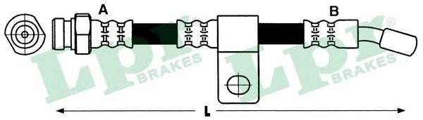 Шланг тормозной 6T48181 6T48181 LPR
