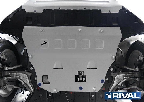 защита картера+КПП! алюминий 3мм\ Volvo S90 II 2.0 T5 16>/V90 Cross Country 2.0D 333.5912.1 RIVAL