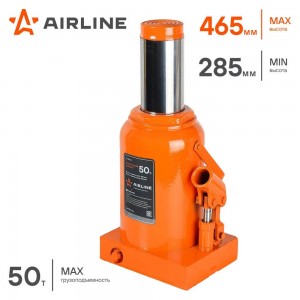Домкрат бутылочный 50 т AIRLINE 285 - 465 мм AJ-B-50 AIRLINE