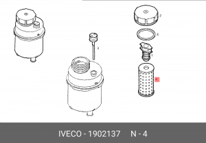 фильтр масляный DAF MAN MERCEDES SCANIA VOLVO насоса ГУРа IVECO 1902137 IVECO