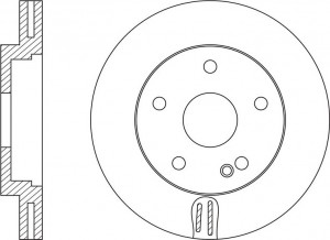 Диск тормозной передний, MERCEDES A(W176) 12-/B(W246) 11- BR31139T BR31139T SB NAGAMOCHI