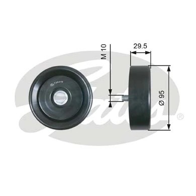 Ролик обводной ремня поликлинового T36419 (7803-21519) T36419 GATES