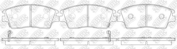 Колодки тормозные HYUNDAI Tucson (15-) передние (4шт.) NIBK PN0661 NIBK