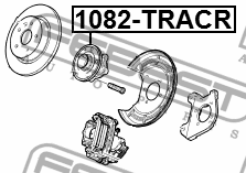Ступица в сборе задняя OPEL MOKKA, CHEVROLET AVEO T300 1082-TRACR 1082-TRACR FEBEST