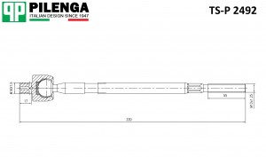Тяга рулевая MITSUBISHI LANCER CS TS-P2492 TSP2492 PILENGA