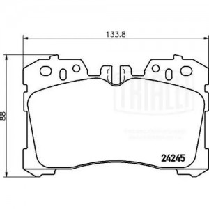 Колодки торм. Lexus LS (06-) диск. перед. (PF 4367) PF 4367 TRIALLI