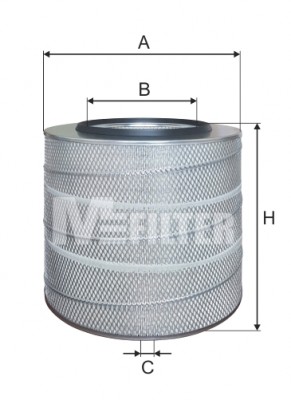 фильтр воздушный ! H370 D350 d210/10\Volvo Omn B7R/9M/10M/12 NL10/12S 94> A871 MFILTER AUTOMOTIVE FILTERS