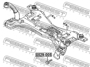 Болт крепления подвески MAZDA 3 (BK/BL) 0529-005 0529-005 FEBEST
