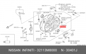 Сальник 32113-M8000 32113M8000 NISSAN