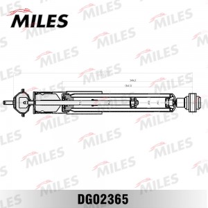 Амортизатор задний (MERCEDES W140) (Sachs 112911) DG02365 DG02365 MILES