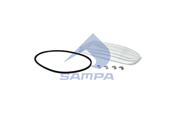 Стекло фары противотуманной, MAN левой TGS/TGX 022032 SAMPA