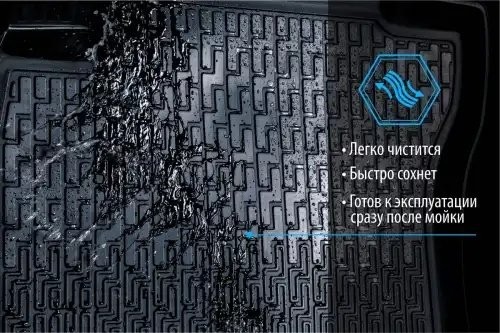 коврики салона! полиуретан 5 шт.\ Nissan Qashqai I 06-14 14105003 RIVAL