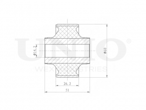 С/блок задний переднего нижнего рычага RMP-20414 UNIO